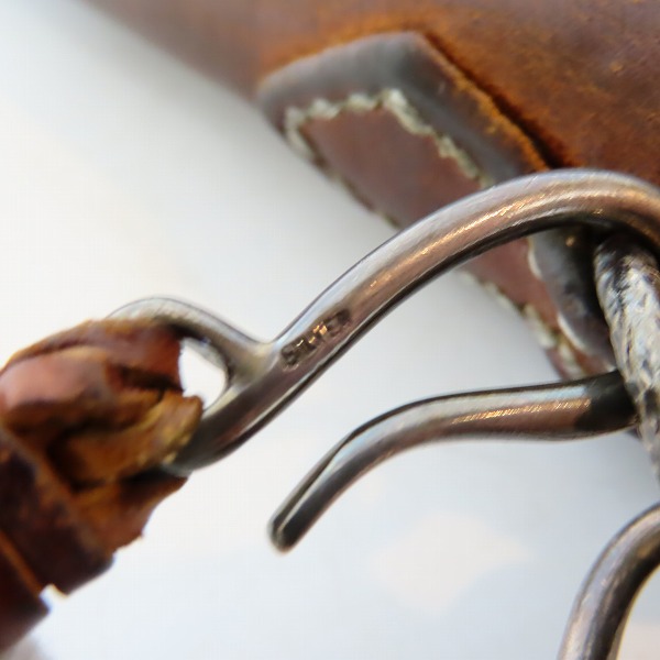 実際に弊社で買取させて頂いたTHE FLAT HEAD/フラットヘッド カスタム 手縫いコードバンロングウォレット レザーコード付きの画像 8枚目