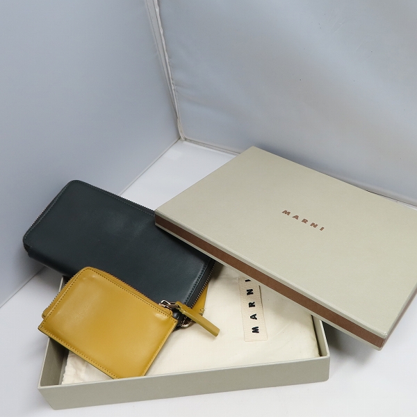 実際に弊社で買取させて頂いたMARNI/マルニ ZIP WALLET with COIN PURSE ラウンドファスナー 長財布/ウォレットの画像 8枚目