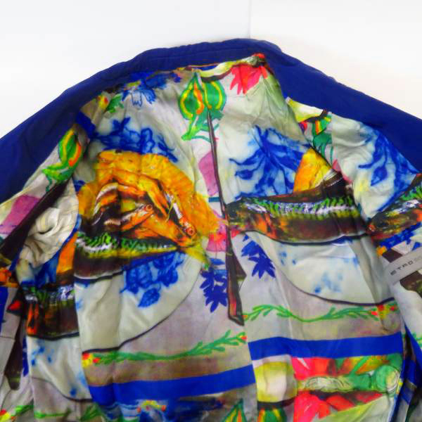 実際に弊社で買取させて頂いたETRO/エトロ 裏地シルク 2Bジャケット/50の画像 6枚目