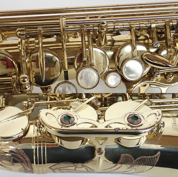 実際に弊社で買取させて頂いた★SELMER/セルマー アルトサックス SERIES Ⅲ/シリーズ 3 彫刻有り 63万台 ハードケース付 の画像 5枚目