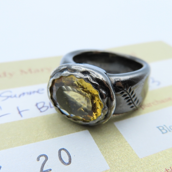 実際に弊社で買取させて頂いた【ギャラ付】BloodyMary/ブラッディマリー 2008 Summer Festival ゲート リングBLK/シトリン #13