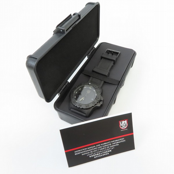 実際に弊社で買取させて頂いたLUMINOX/ルミノックス NAVY SEAL 3500 SERIES Ref.3501.BO ネイビーシールズ ブラックアウトの画像 4枚目