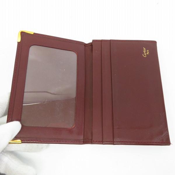 実際に弊社で買取させて頂いたCartier/カルティエ マストライン レザーカードケース/パスケースの画像 3枚目