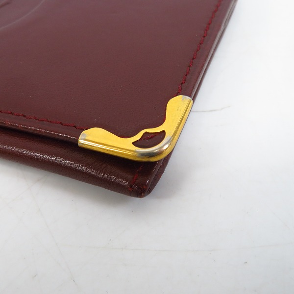 実際に弊社で買取させて頂いたCartier/カルティエ マストライン レザーカードケース/パスケースの画像 7枚目