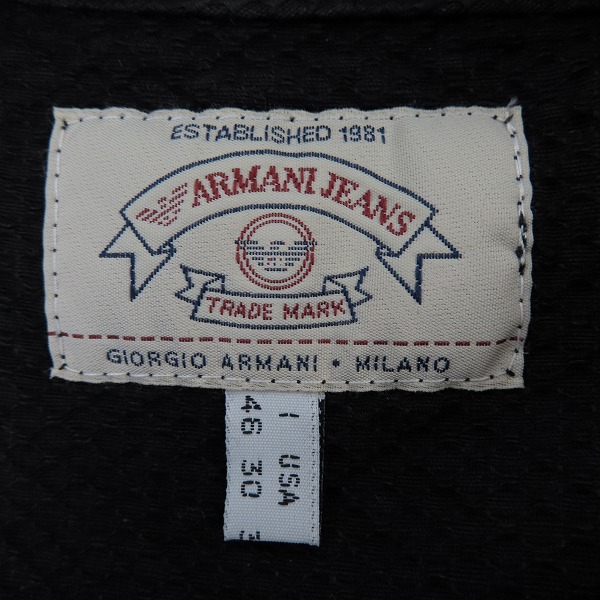 実際に弊社で買取させて頂いたARMANI JEANS/アルマーニジーンズ ベスト 46の画像 2枚目