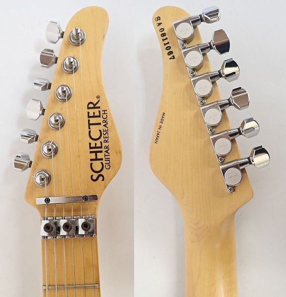 実際に弊社で買取させて頂いた★SCHECTER/シェクター SD-2-24-ASH ストラトシェイプ 日本製 ギグケース付 の画像 2枚目