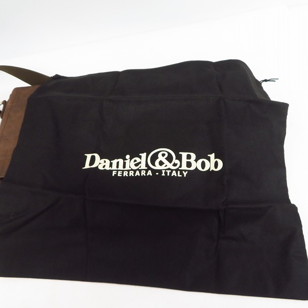 実際に弊社で買取させて頂いたDaniel&Bob/ダニエル&ボブ クロコ型押し 牛革 ショルダーバッグ ダークブラウン の画像 8枚目