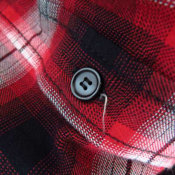 実際に弊社で買取させて頂いたDIESEL BLACK GOLD/ディーゼル ブラック ゴールド チェック柄 長袖シャツ/44の画像 5枚目