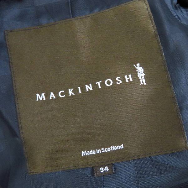 実際に弊社で買取させて頂いたMACKINTOSH LONDON/マッキントッシュ ロンドン ネックベルト ウールロングコート size：34の画像 2枚目