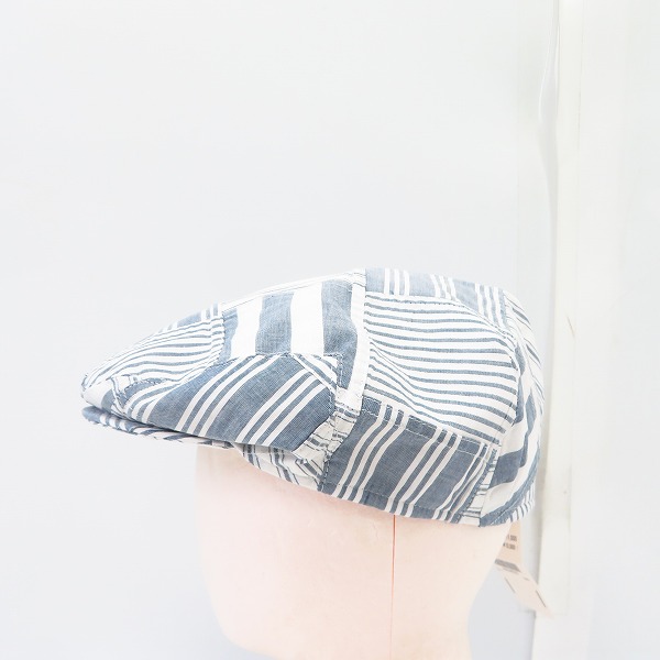 実際に弊社で買取させて頂いた【未使用】BROOKS BROTHERS/ブルックスブラザーズ インディアコットン ストライプ パッチワーク ハンチング/L/XLの画像 2枚目