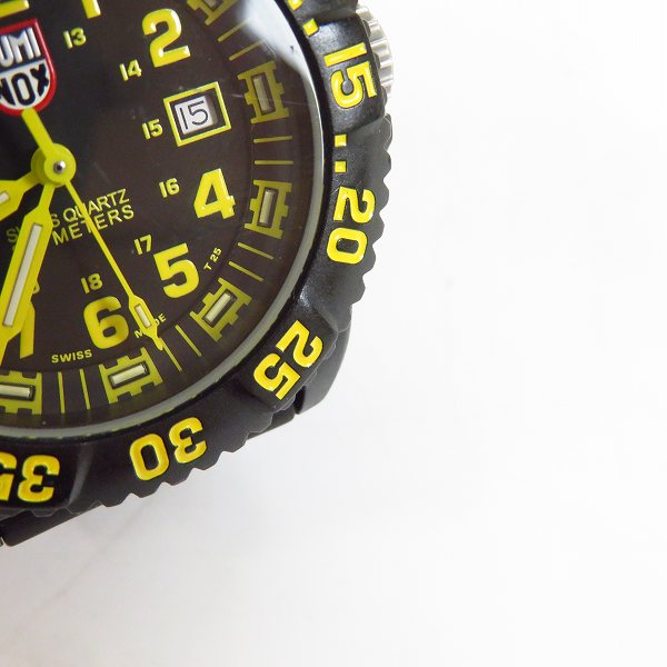 実際に弊社で買取させて頂いたLUMINOX/ルミノックス NAVY SEALS/ネイビーシールズ 黒/黄 腕時計 3050/3950の画像 4枚目