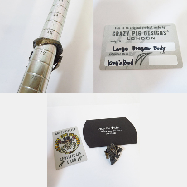 実際に弊社で買取させて頂いた【ギャラ付き】CRAZY PIG/クレイジーピッグ ラージドラゴンボディ リング 17号の画像 8枚目