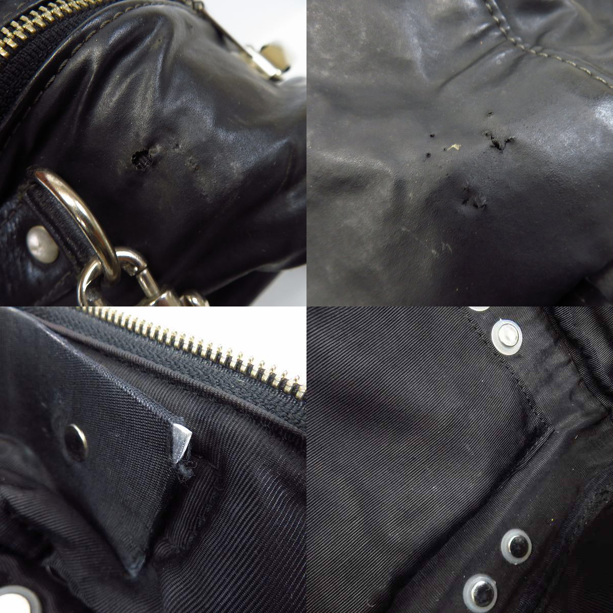 実際に弊社で買取させて頂いたJean Paul GAULTIER/ジャンポールゴルチエ パイプフレーム レザー 2way ショルダーバッグの画像 5枚目