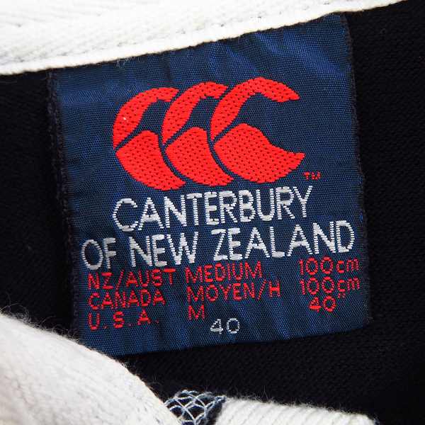 実際に弊社で買取させて頂いたCANTERBURY/カンタベリー ラグビー NEW ZEALAND ALL BLACKS ラガーシャツ/M 40の画像 2枚目