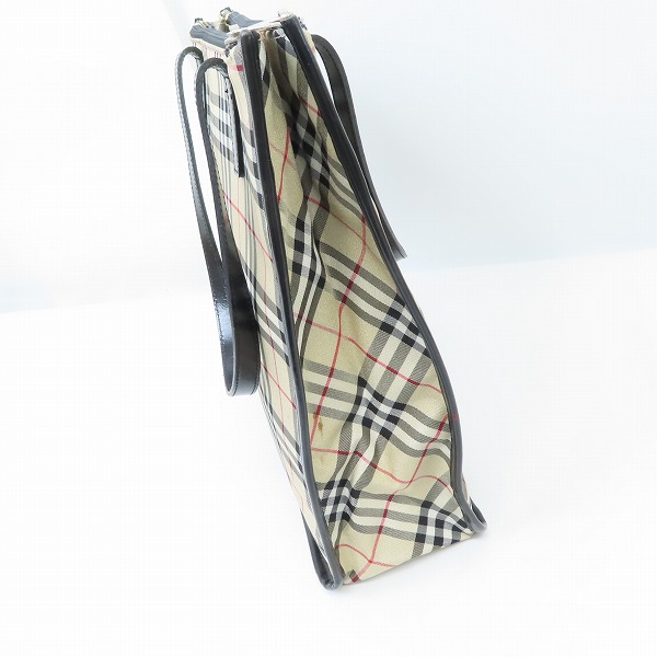 実際に弊社で買取させて頂いたBURBERRY BLUE LABEL/バーバリーブルーレーベル チェック柄 トートバッグの画像 2枚目