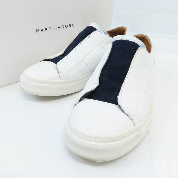 実際に弊社で買取させて頂いたMARC JACOBS/マークジェイコブス Round Toe ローカットスニーカー S87WS0204/43