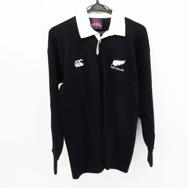 実際に弊社で買取させて頂いたCANTERBURY/カンタベリー ラグビー NEW ZEALAND ALL BLACKS ラガーシャツ/M 40