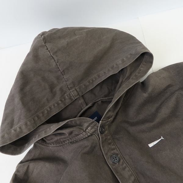 実際に弊社で買取させて頂いたDESCENDANT/ディセンダント ハーフボタン フーディ 長袖シャツ/2の画像 5枚目