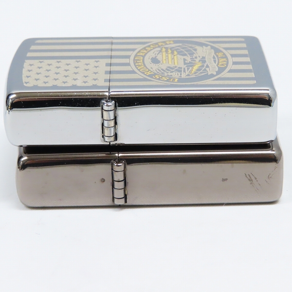 実際に弊社で買取させて頂いたZIPPO/ジッポー USS RONALD REAGAN CVN-76/HARPERS FERRY LSD-49 エンブレム 2003/15年製 2点セットの画像 3枚目
