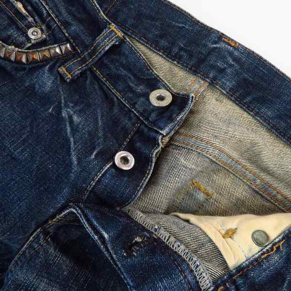 実際に弊社で買取させて頂いたHYSTERICS/ヒステリックス スタッズ付きストレートデニムパンツ  3AP-4812/Sの画像 6枚目