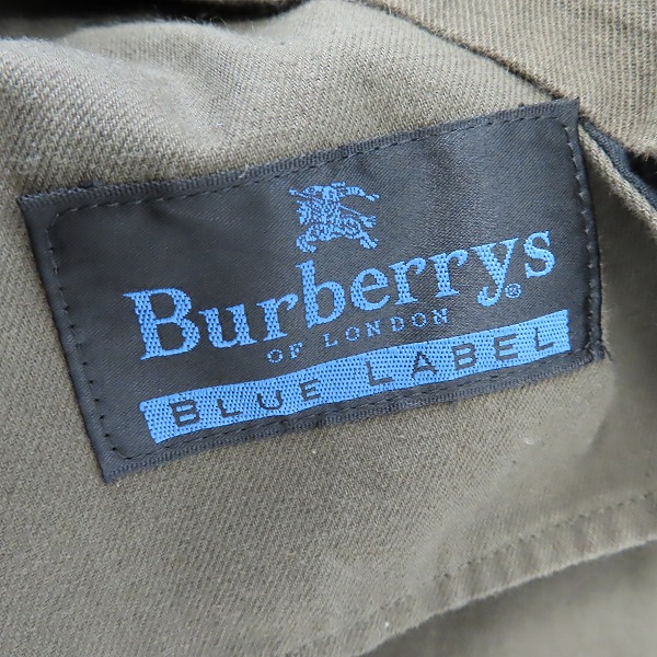 実際に弊社で買取させて頂いたBURBERRY BLUE LABEL/バーバリーブルーレーベル ジップアップ/ハーフスリーブシャツ Mの画像 2枚目