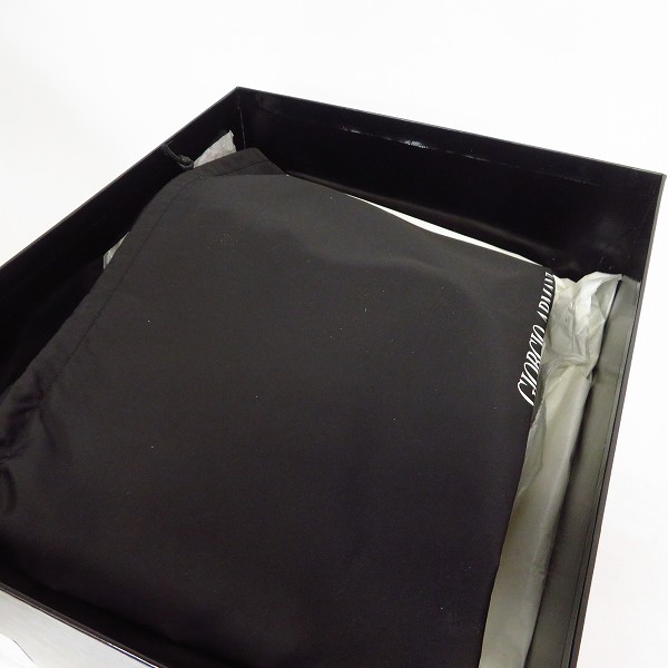 実際に弊社で買取させて頂いたGIORGIO ARMANI/ジョルジオ アルマーニ レザー ショートブーツ ダークブラウン系 X2M107 size：7の画像 7枚目