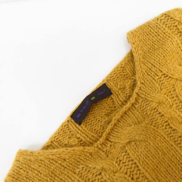 実際に弊社で買取させて頂いたETRO/エトロ アルパカウール ケーブルニット ベージュ系/Sの画像 5枚目