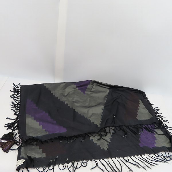 実際に弊社で買取させて頂いたDRIES VAN NOTEN/ドリスヴァンノッテン シルク 大判 アフガンストールの画像 2枚目