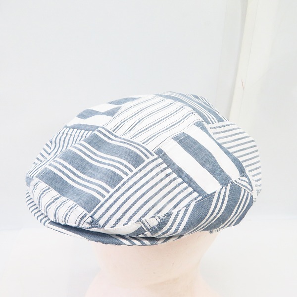 実際に弊社で買取させて頂いた【未使用】BROOKS BROTHERS/ブルックスブラザーズ インディアコットン ストライプ パッチワーク ハンチング/L/XL