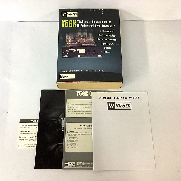 実際に弊社で買取させて頂いた★YAMAHA/ヤマハ AW2816 マルチトラックレコーダー/WAVES Y56K プラグインDSPカード付き【通電確認済】の画像 8枚目