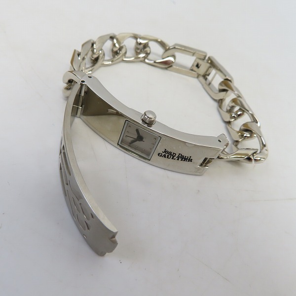 実際に弊社で買取させて頂いたJean Paul GAULTIER/ジャンポールゴルチエ  カバー付き ウォッチブレスレット/腕時計 5431-A05249【動作未確認】