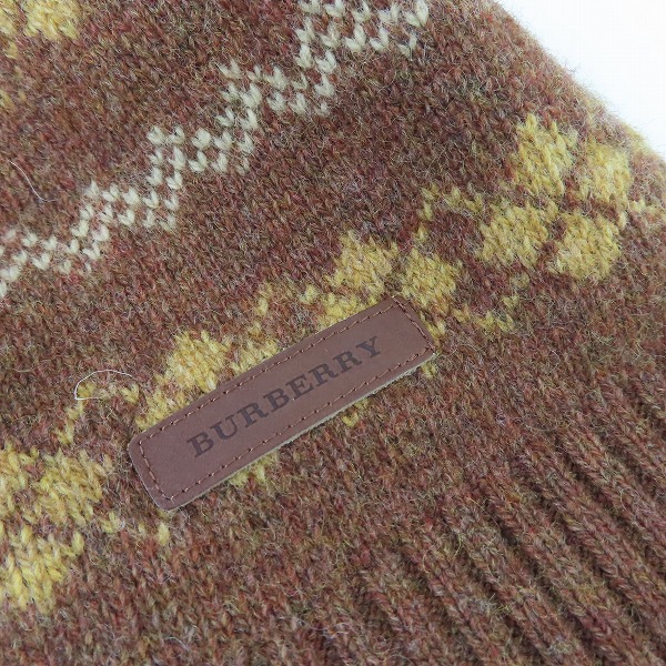 実際に弊社で買取させて頂いたBURBERRY LONDON/バーバリーロンドン Vネック ニットセーター Lの画像 7枚目