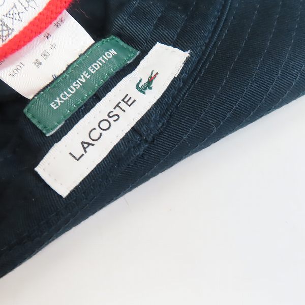 実際に弊社で買取させて頂いたLACOSTE/ラコステ EXCLUSIVE EDITION ロゴワッペン バケットハット size：59cm　の画像 4枚目