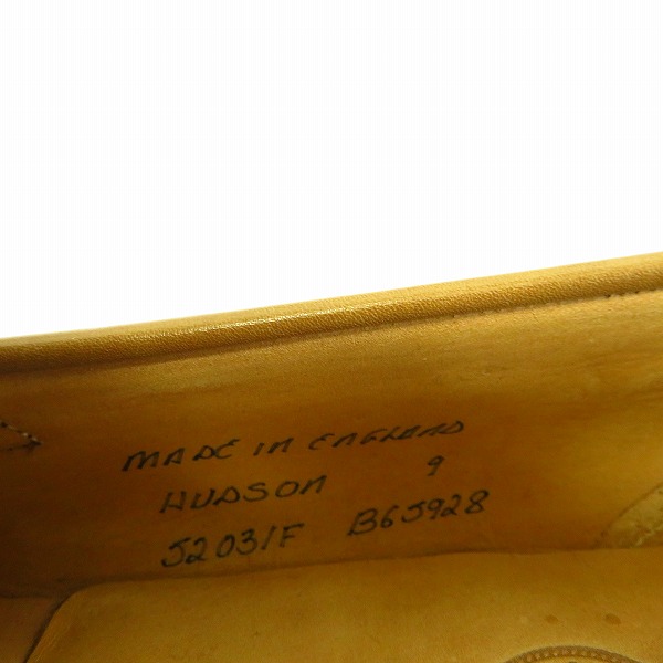 実際に弊社で買取させて頂いたJOSEPH CHEANEY＆SONS/ジョセフ チーニー HUDSON コインローファー/レザーシューズ/9Fの画像 5枚目