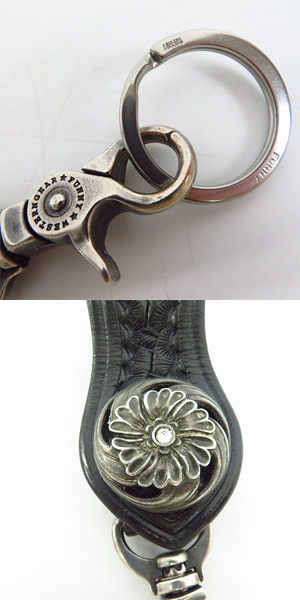 実際に弊社で買取させて頂いたFUNNY/ファニー ウォレットチェーン/コンチョ付 レザーベルトループ 2点セットの画像 7枚目