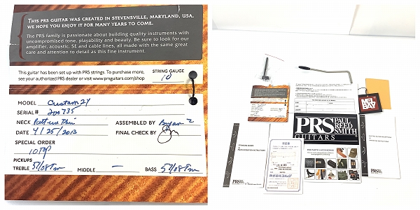 実際に弊社で買取させて頂いた★Paul Reed Smith/ポールリードスミス PRS CUSTOM 24 10 TOP エレキギター ハードケース付きの画像 7枚目