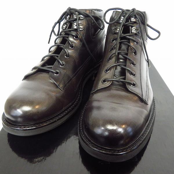 実際に弊社で買取させて頂いたGIORGIO ARMANI/ジョルジオ アルマーニ レザー ショートブーツ ダークブラウン系 X2M107 size：7