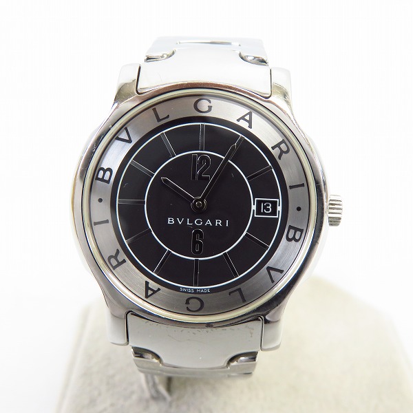 実際に弊社で買取させて頂いたBVLGARI/ブルガリ solotempo/ソロテンポ クオーツ/腕時計 ST35S【動作未確認】