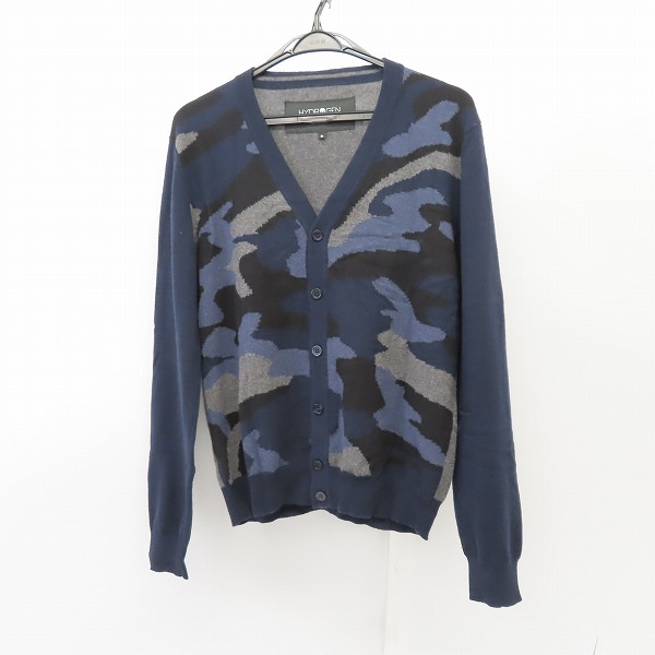 実際に弊社で買取させて頂いたHYDROGEN/ハイドロゲン カーディガン カモフラ スカルワッペン S