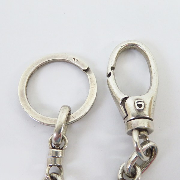 実際に弊社で買取させて頂いたGARNI/ガルニ 1クリップ ウォレットチェーン キーリング付 SV925の画像 1枚目