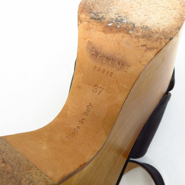 実際に弊社で買取させて頂いたCeline/セリーヌ クロスストラップ ウッドサンダル 37の画像 5枚目