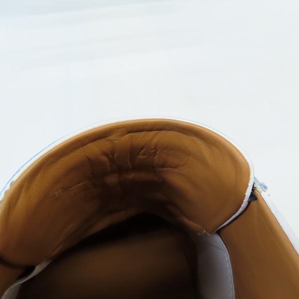 実際に弊社で買取させて頂いたMARC JACOBS/マークジェイコブス Round Toe ローカットスニーカー S87WS0204/43の画像 5枚目