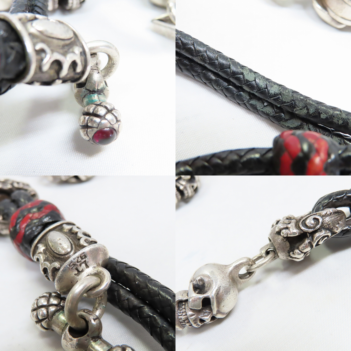 実際に弊社で買取させて頂いた【ギャラ付】LEATHERS & TREASURES/レザーズアンドトレジャーズ ラージスカル カスタムウォレットチェーンの画像 5枚目