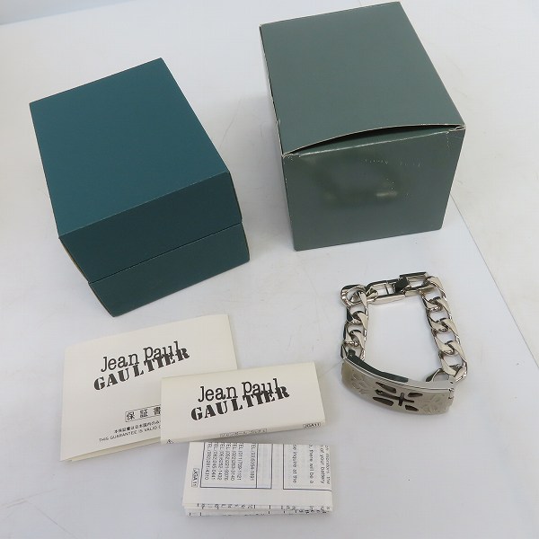 実際に弊社で買取させて頂いたJean Paul GAULTIER/ジャンポールゴルチエ  カバー付き ウォッチブレスレット/腕時計 5431-A05249【動作未確認】の画像 8枚目