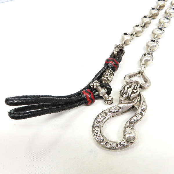 実際に弊社で買取させて頂いた【ギャラ付】LEATHERS & TREASURES/レザーズアンドトレジャーズ ラージスカル カスタムウォレットチェーンの画像 1枚目