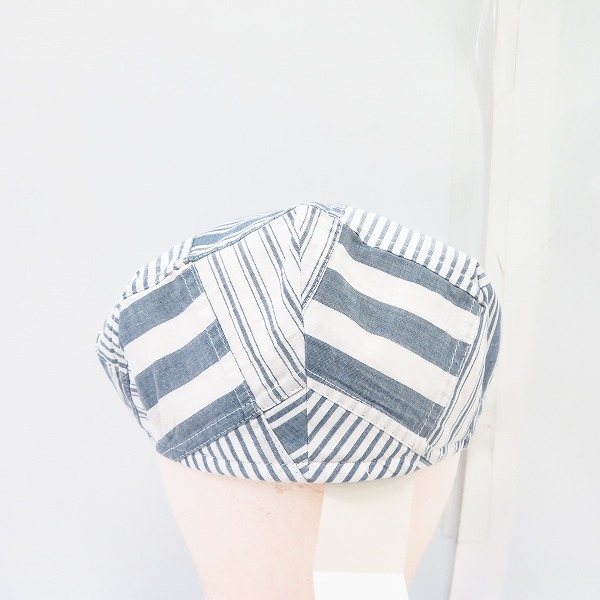 実際に弊社で買取させて頂いた【未使用】BROOKS BROTHERS/ブルックスブラザーズ インディアコットン ストライプ パッチワーク ハンチング/L/XLの画像 3枚目