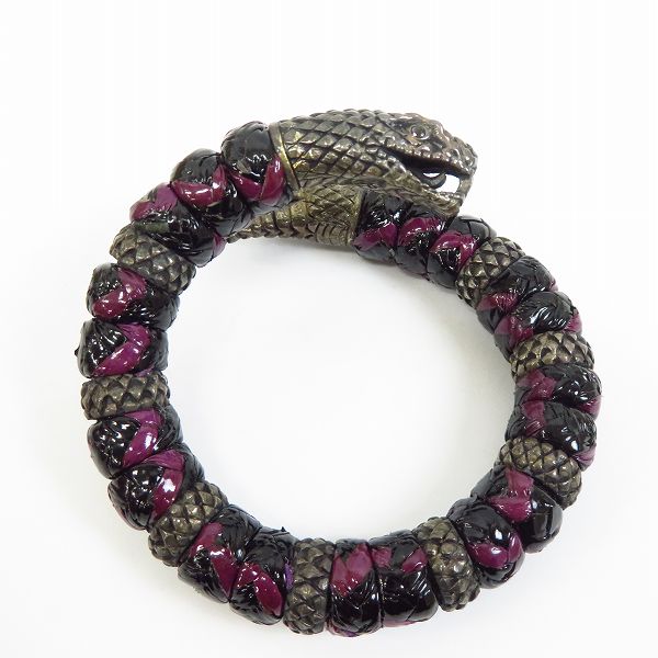 実際に弊社で買取させて頂いた【ギャラ付き】Leathers and Treasures/レザーズ＆トレジャーズ スネークバングル/ブレスレットの画像 3枚目