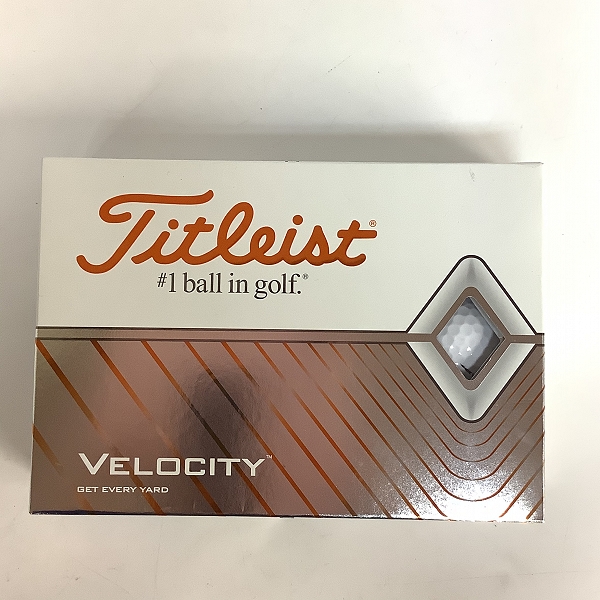 実際に弊社で買取させて頂いた【未使用】Titleist/タイトリスト VELOCITY/ベロシティ ホワイト ゴルフボール 1ダースの画像 2枚目