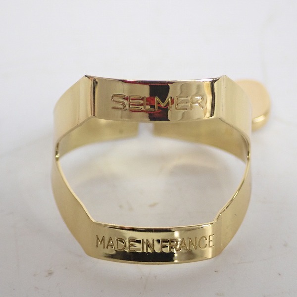 実際に弊社で買取させて頂いたSELMER/セルマー アルトサックス用 リガチャー ゴールド の画像 1枚目