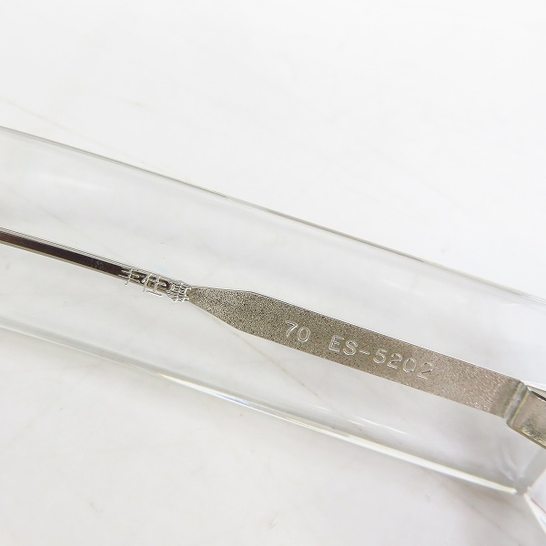 実際に弊社で買取させて頂いたspec espace/スペックエスパス 眼鏡/メガネフレーム 手仕事 クリア ES-5202 70の画像 3枚目